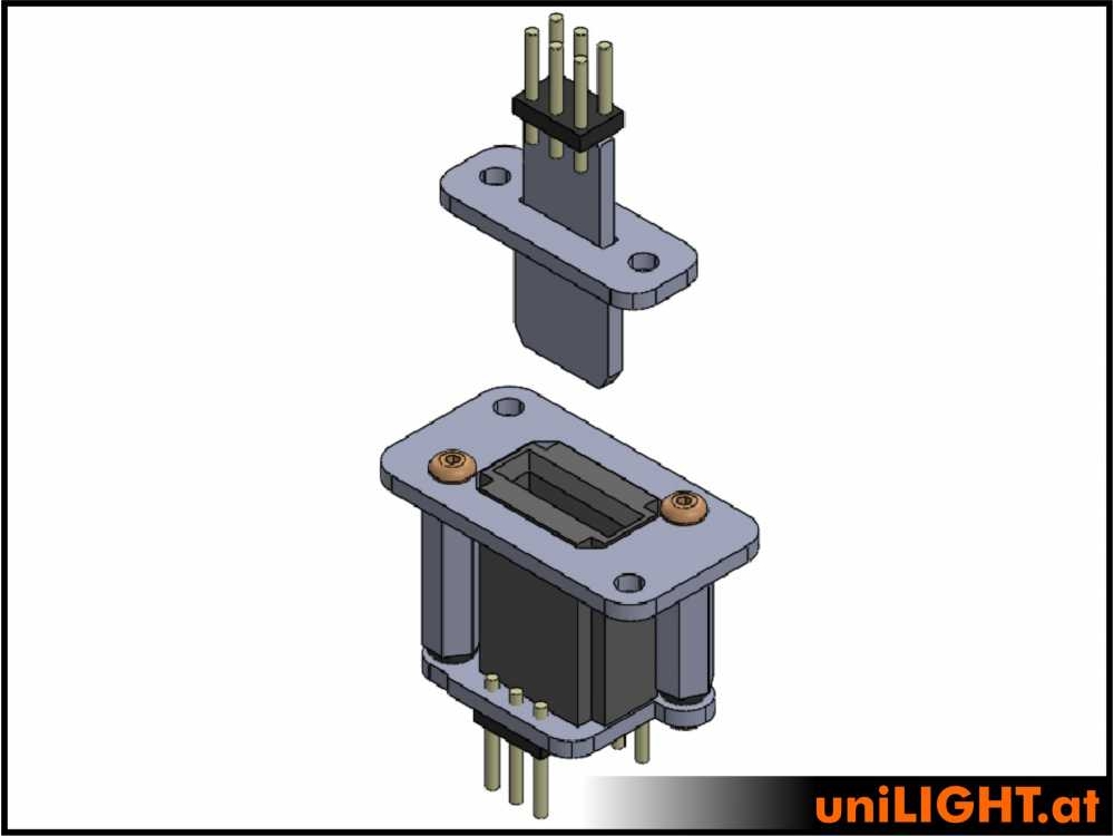 uniLIGHT Header-Steckverbindung, 3 primäre Pole – Bild 2