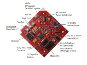 Multicopter controller KK plus V5.5d QuadX