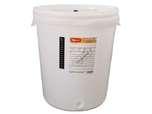 Kegland - Gäreimer 30L - mit Auslaufhahn, Thermometer und Gärröhrchen
