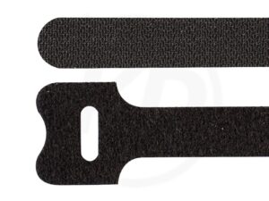Klettbänder / Velcro zur Akkubefestigung, 12x300mm, 5er Set - schwarz