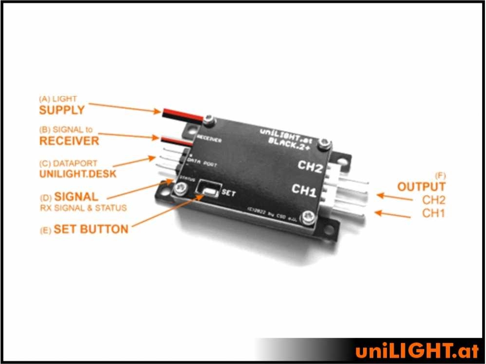 uniLIGHT MODUL-B2PLUS - 2-Kanal, BLACK.2+ – Bild 4