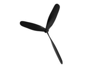 Propeller 3-Blatt zu BF-109, P40 und Zero, Spw 400mm, Volantex, P7611107X2
