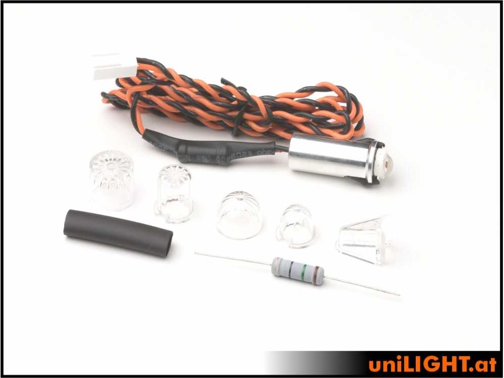 uniLIGHT 10mm PIN Blitzlicht, 4W - rot