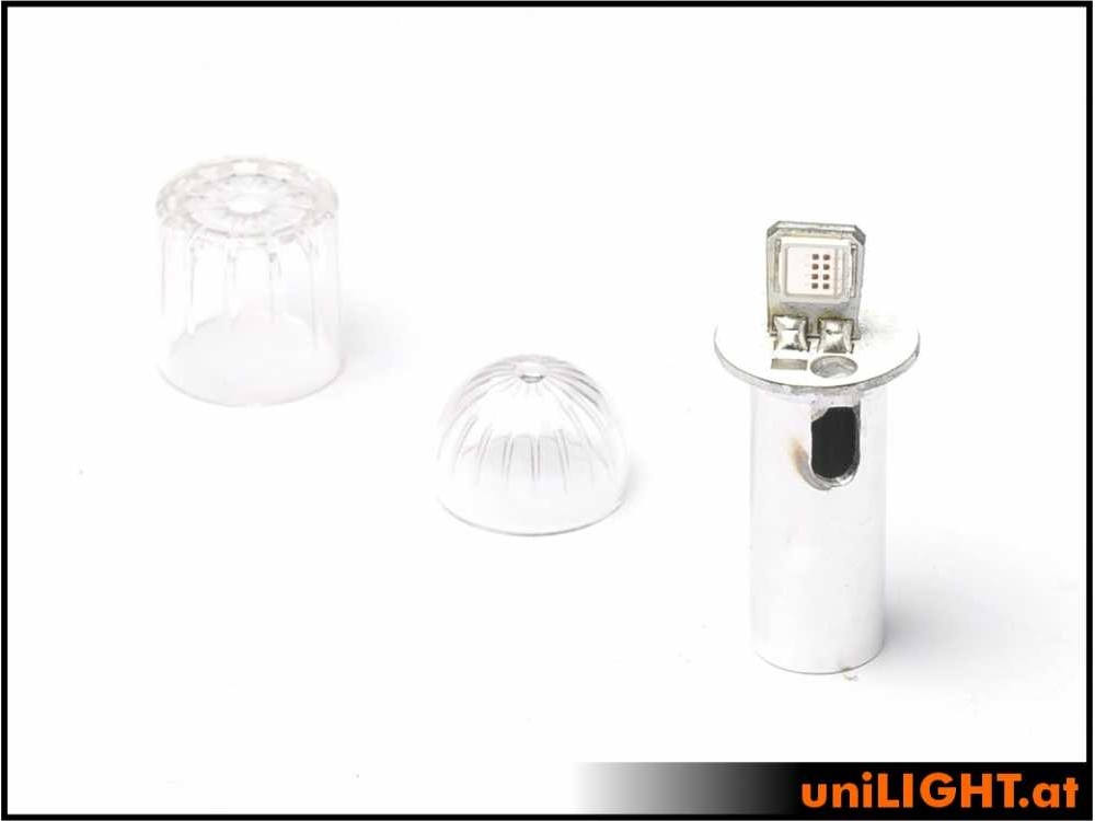 uniLIGHT 15mm VERTIKAL Blitzlicht , 14Wx2, KURZ - rot