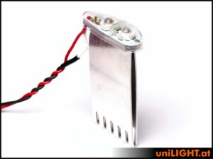 uniLIGHT 11mm PRO Navigationslicht, 8Wx2, T-Fuse - weiss