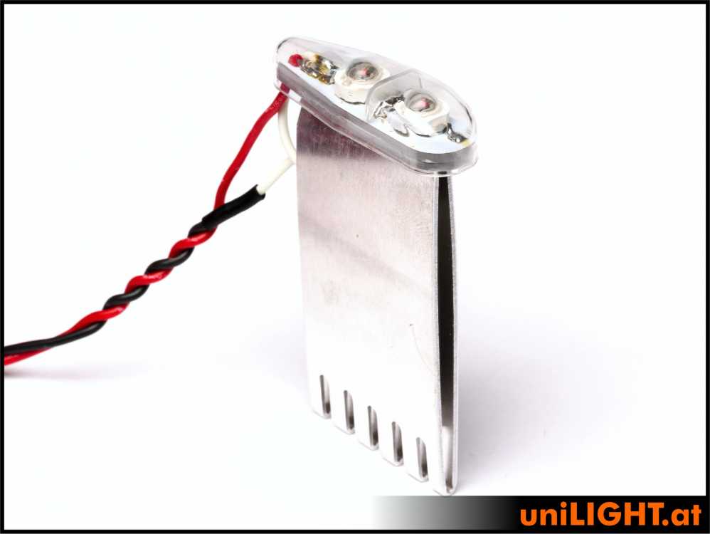 uniLIGHT 11mm PRO Navigationslicht, 8Wx2, T-Fuse - rot