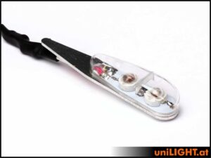 uniLIGHT 11mm PRO Blitzlicht, 16Wx2, KURZ, T-Fuse - rot