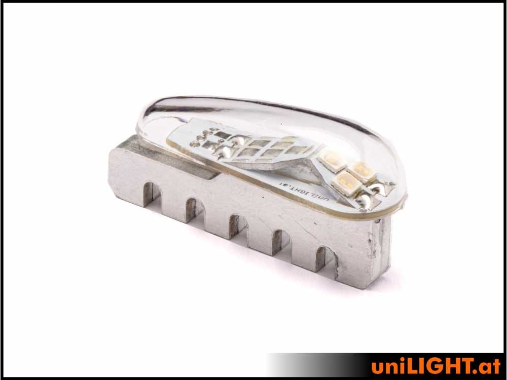 uniLIGHT 12mm PRO Navigationslicht, 4Wx2, KURZ - weiss
