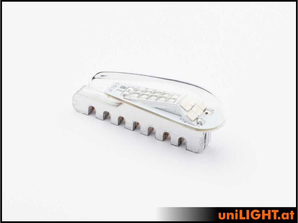 uniLIGHT 14mm PRO Navigationslicht, 4Wx2, KURZ - weiss