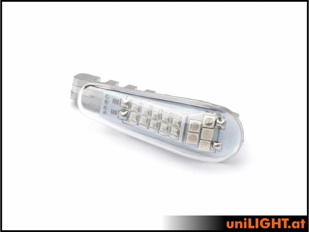 uniLIGHT 14mm PRO Navigationslicht, 4Wx2, KURZ - weiss – Bild 2