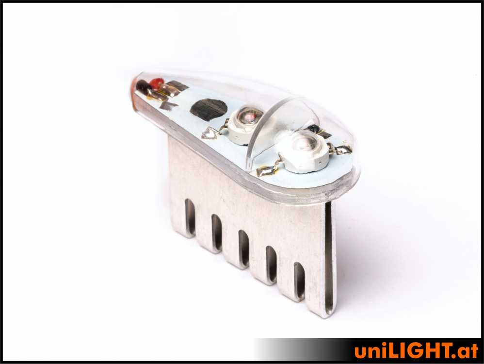 uniLIGHT 18mm PRO Navigationslicht, 5Wx2 - rot