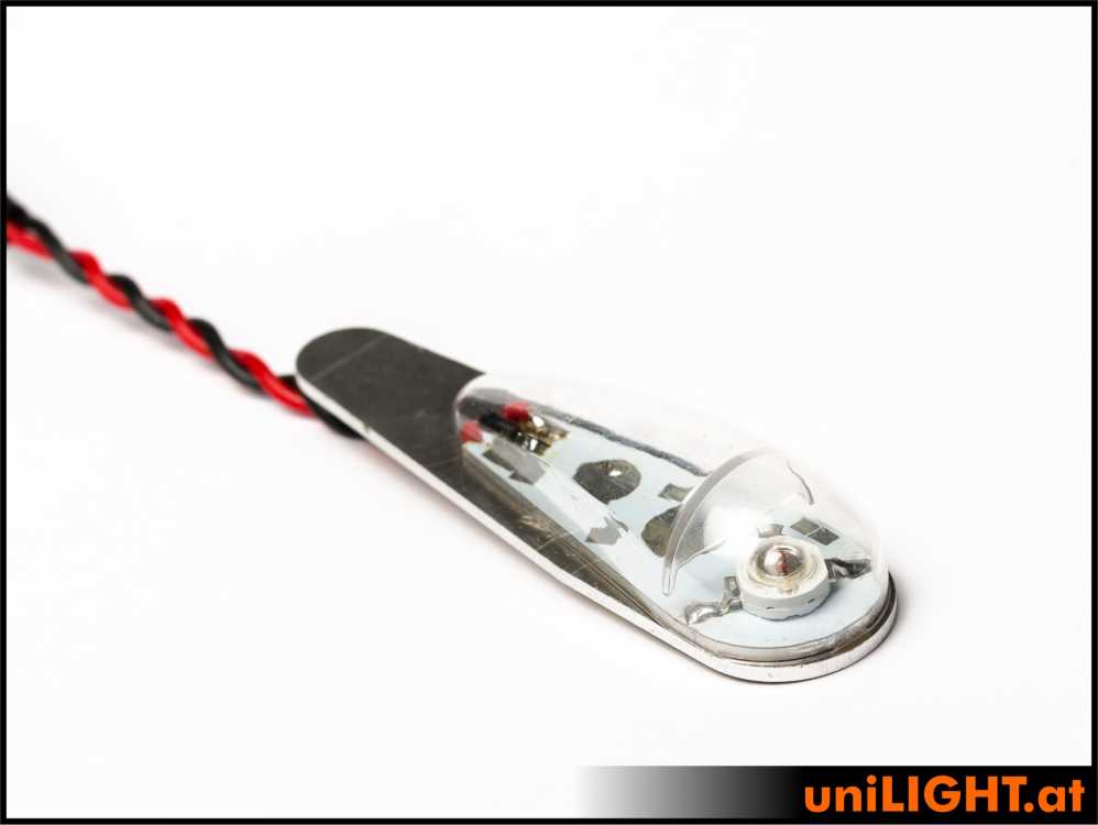 uniLIGHT 18mm PRO Navigationslicht, 4Wx2, KURZ - weiss
