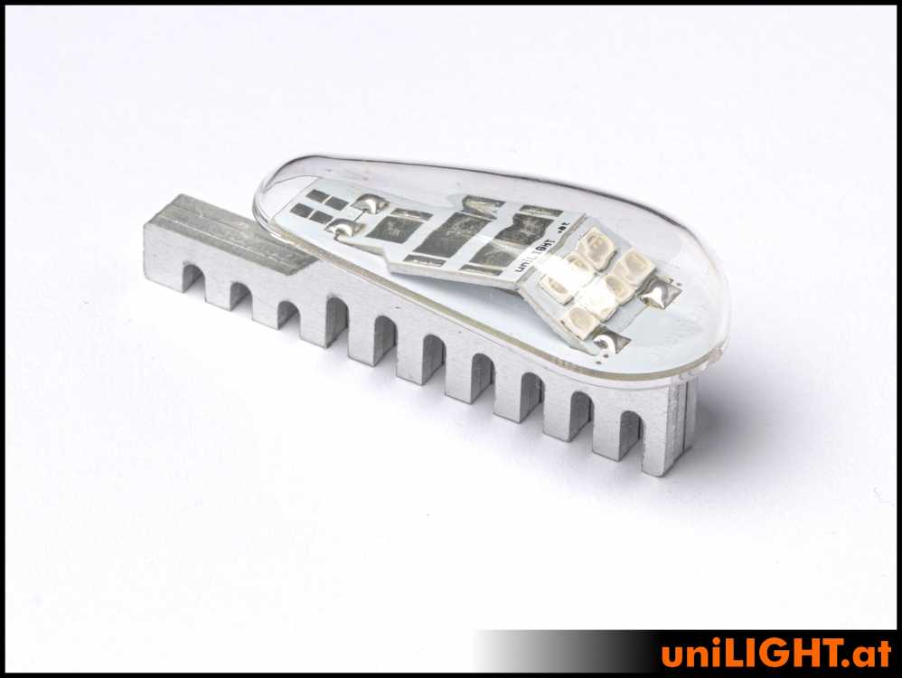 uniLIGHT 20mm PRO Navigationslicht, 7Wx2, KURZ - weiss