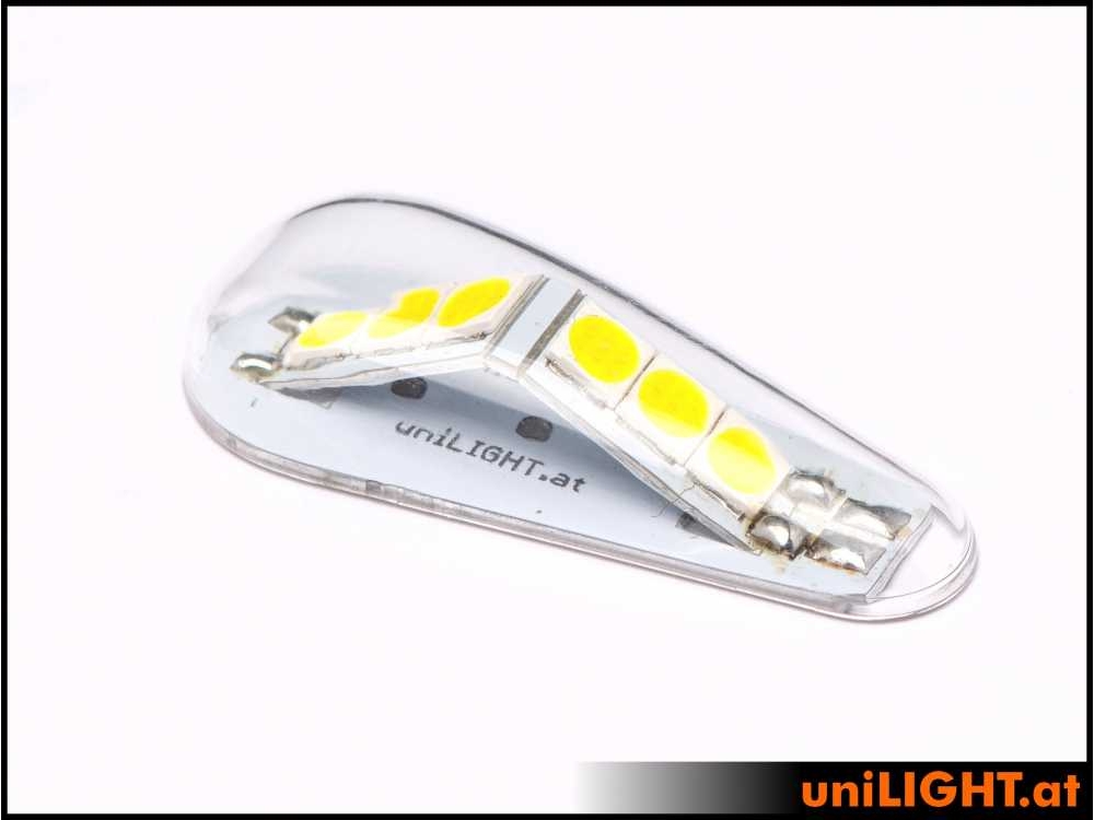 uniLIGHT 20mm Blitzlicht, + 180°, 36Wx3 - weiss - 8V – Bild 2