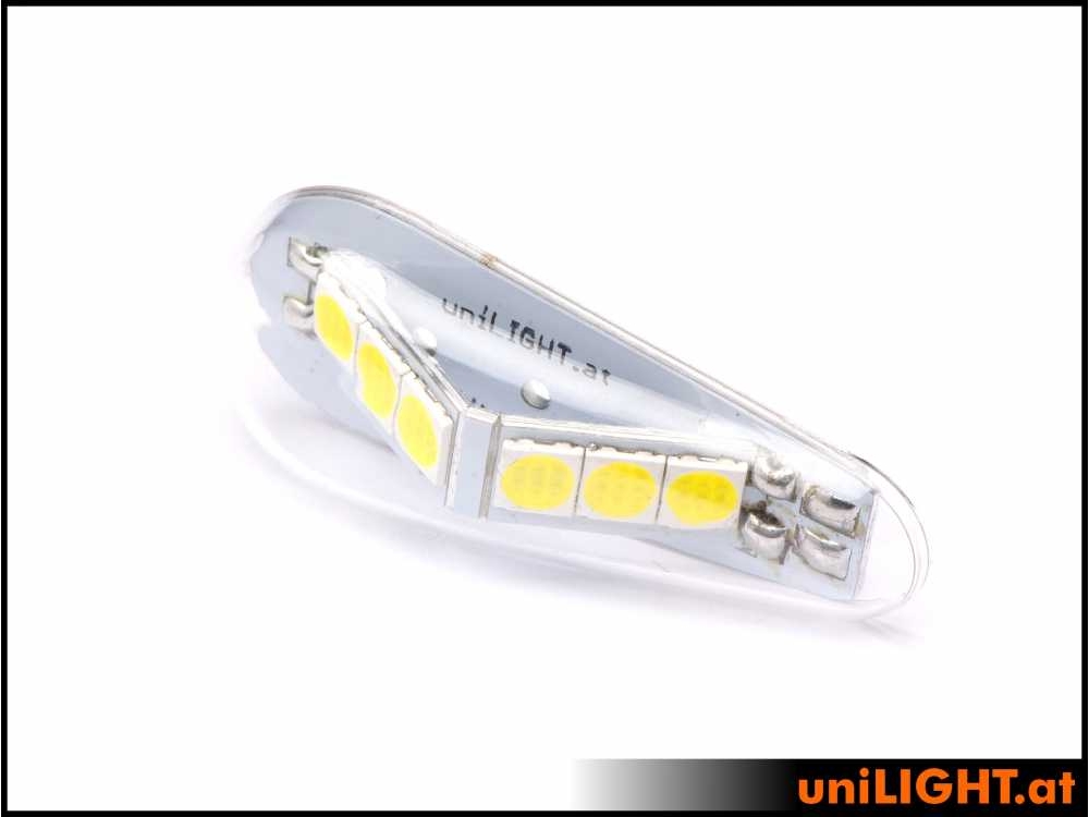 uniLIGHT 20mm Blitzlicht, + 180°, 36Wx3 - weiss - 8V – Bild 3