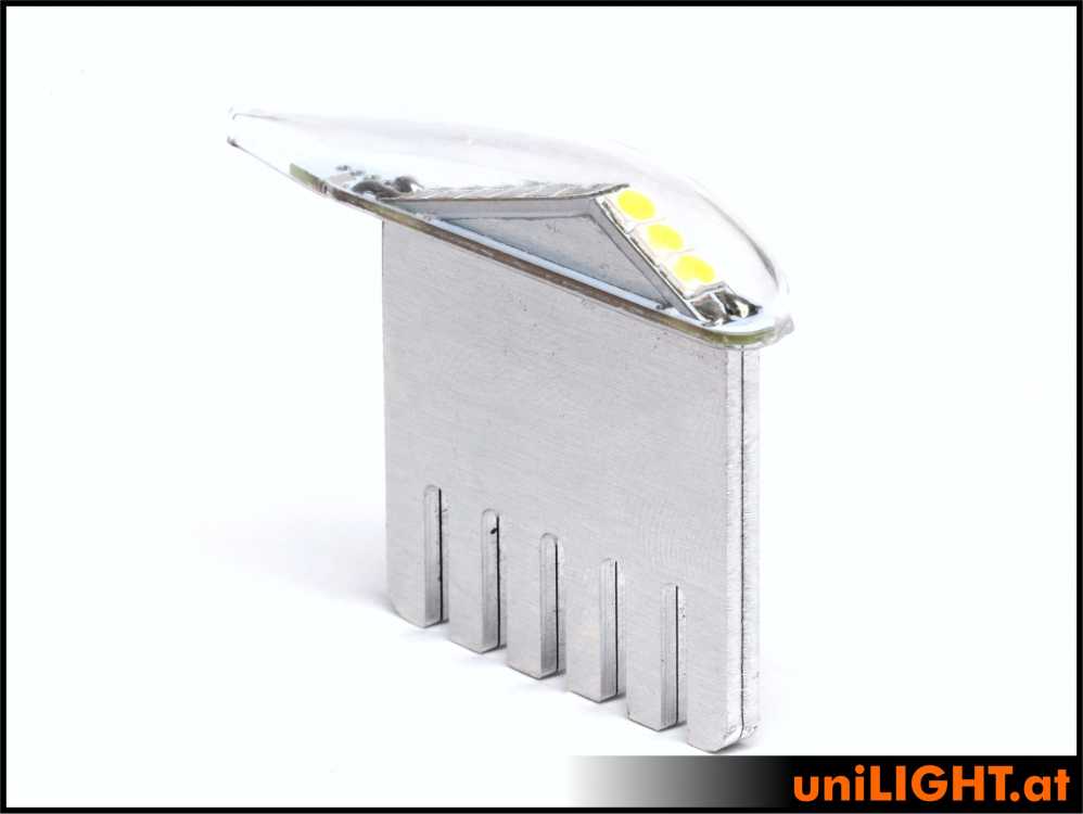 uniLIGHT 6mm PRO Navigationslicht, 5Wx2 - weiss