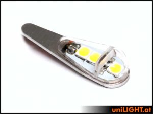 uniLIGHT 7mm PRO Blitzlicht, 5Wx2, FLACH - rot
