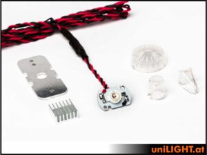 uniLIGHT 10/24mm ROUND Blitzlicht, 8W - weiss