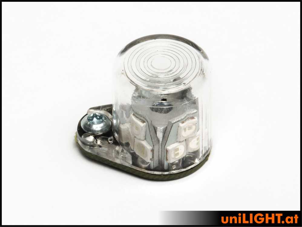 uniLIGHT 15mm Rundumlicht + Blitz, 24Wx2 - weiss