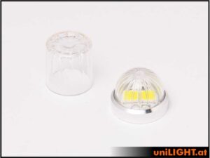 uniLIGHT 15mm ROUND Blitzlicht, 12Wx2, KURZ - rot