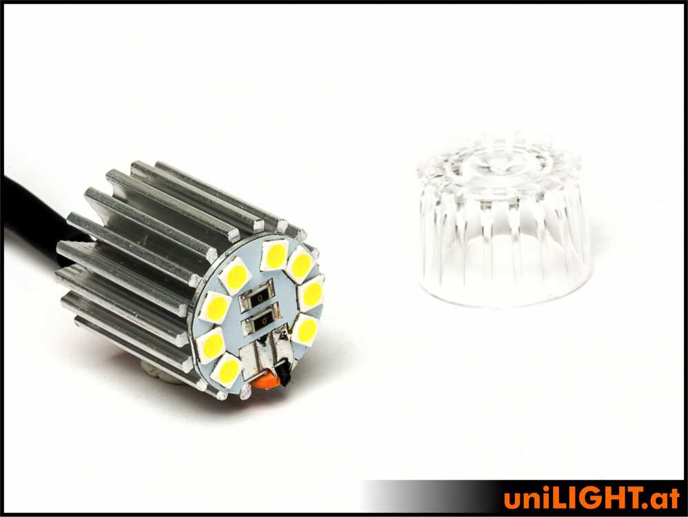 uniLIGHT 19mm ROUND Navigationslicht, 5Wx2 - weiss – Bild 2