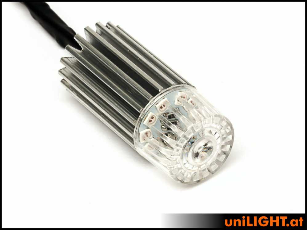 uniLIGHT 19mm ROUND Navigationslicht, 8Wx2, T-Fuse - weiss