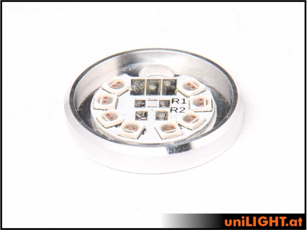 uniLIGHT 19mm ROUND Blitzlicht, 12Wx2, KURZ - rot – Bild 4