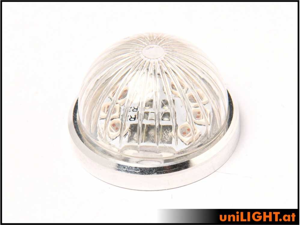 uniLIGHT 22mm ROUND Navigationslicht, 3.5Wx2, KURZ - weiss – Bild 2