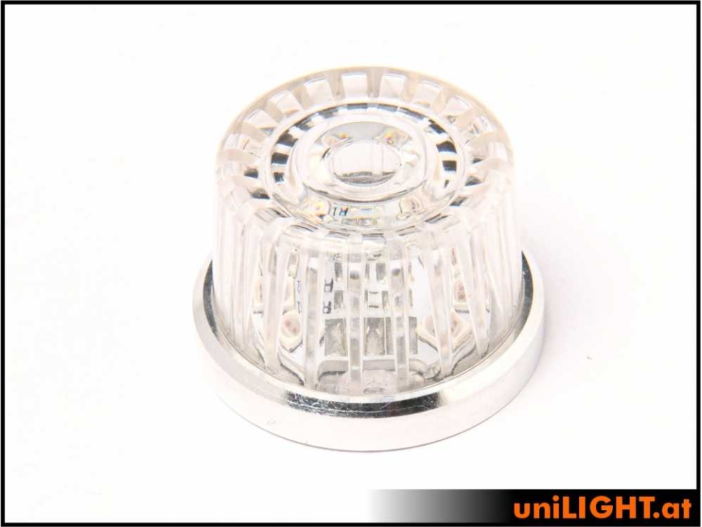 uniLIGHT 22mm ROUND Navigationslicht, 3.5Wx2, KURZ - weiss – Bild 3