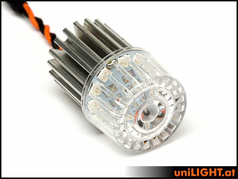 uniLIGHT 22mm ROUND Navigationslicht, 4Wx2, KURZ - grün