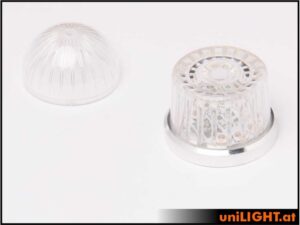 uniLIGHT 22mm ROUND Blitzlicht, 16Wx2, KURZ - weiss