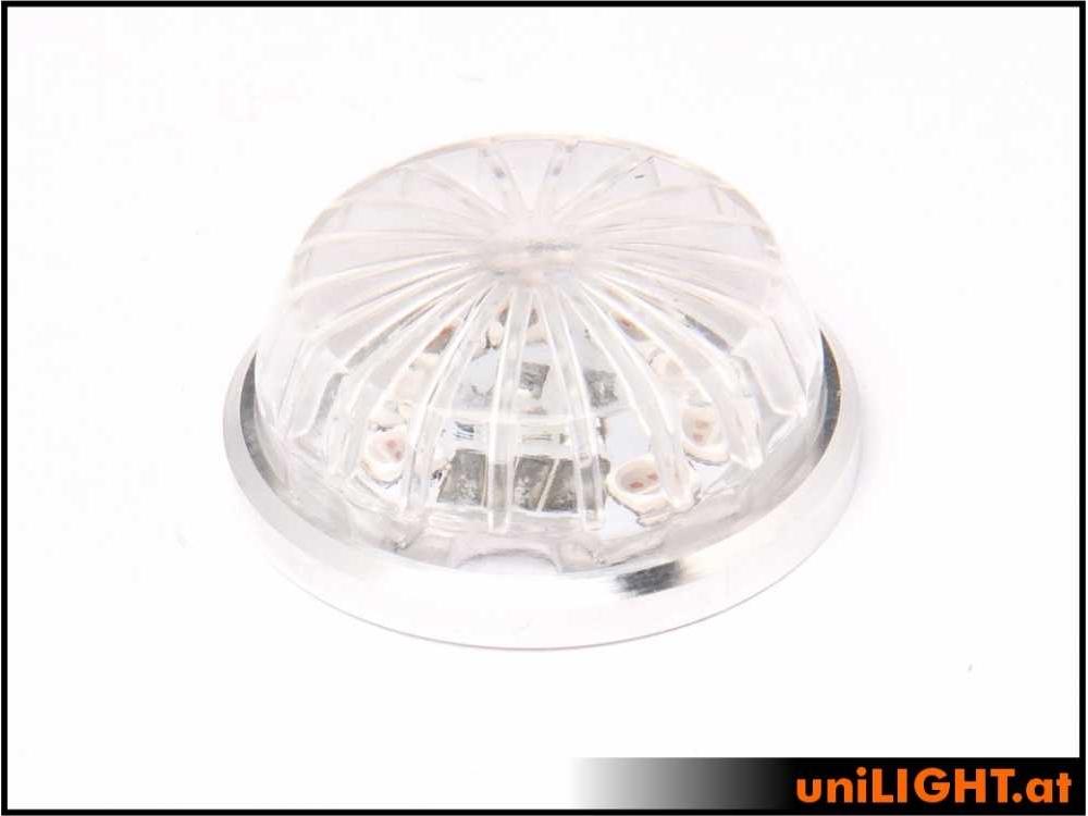 uniLIGHT 24mm ROUND Navigationslicht, 3.5Wx2, KURZ - weiss – Bild 2