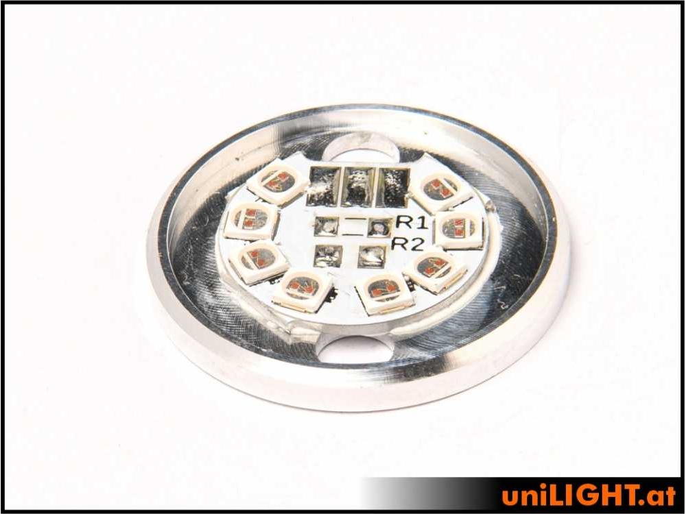 uniLIGHT 24mm ROUND Navigationslicht, 3.5Wx2, KURZ - weiss – Bild 3