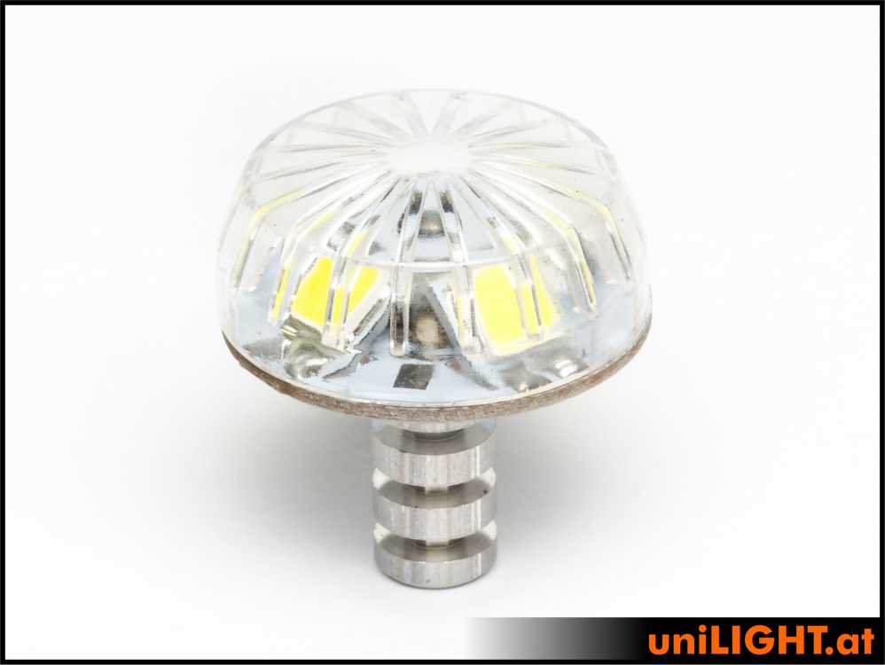uniLIGHT 24mm HEMISPHERE Blitzlicht, 12V/3S, 24Wx3 - weiss – Bild 4