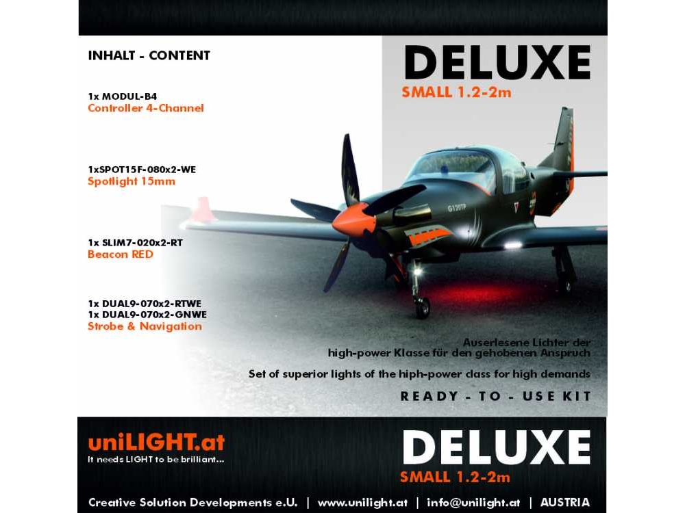 uniLIGHT DELUXE-Small Beleuchtungsset
