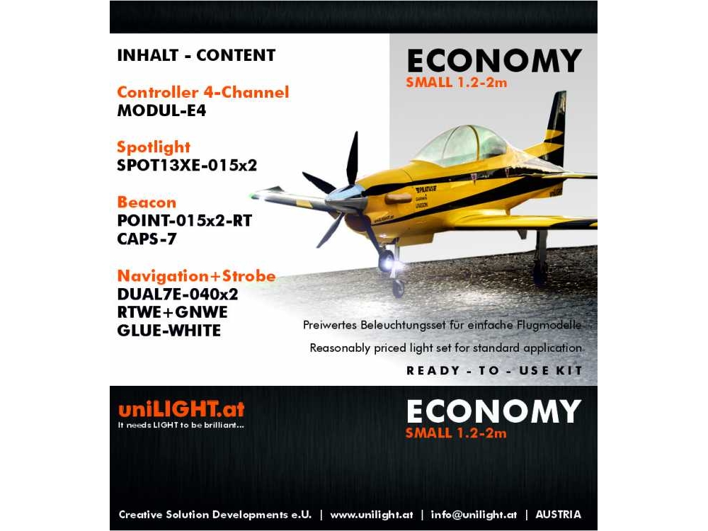 uniLIGHT ECO-Small Beleuchtungsset