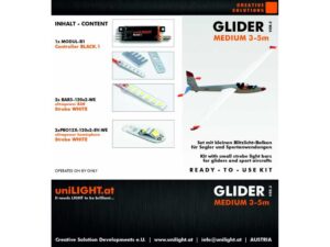 uniLIGHT GLIDER-Medium Beleuchtungsset