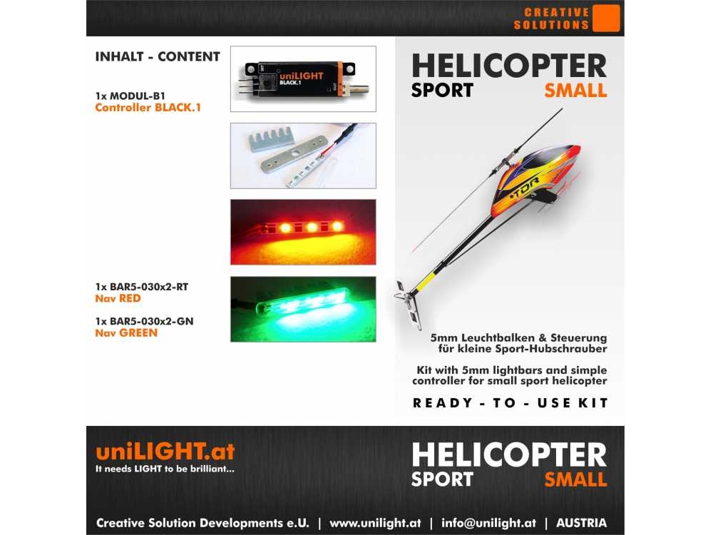 uniLIGHT HELISPORT-Small Beleuchtungsset