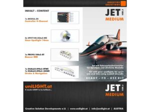 uniLIGHT JET-Medium Beleuchtungsset, v3