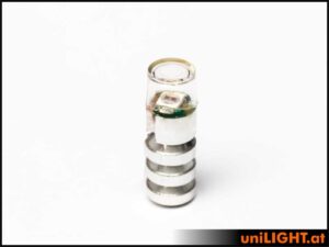 uniLIGHT 7mm SLIM Blitzlicht, 3Wx2, KURZ - weiss