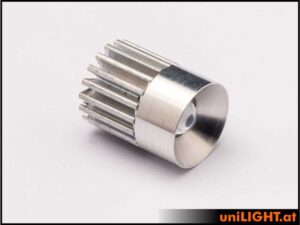 uniLIGHT 19mm Alu-Scheinwerfer, 5Wx2 - weiss 45°
