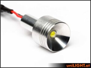 uniLIGHT 20mm Alu-Scheinwerfer, 4W - warmweiss