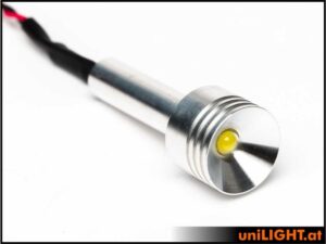 uniLIGHT 20mm Ultra-Power-Scheinwerfer, 8Wx2, T-FUSE - weiss