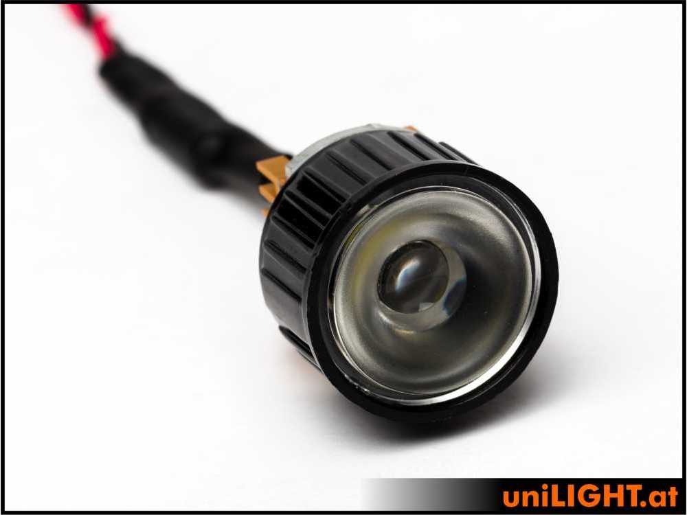 uniLIGHT 22mm ECO-Scheinwerfer mit Linse, 4W - warmweiss