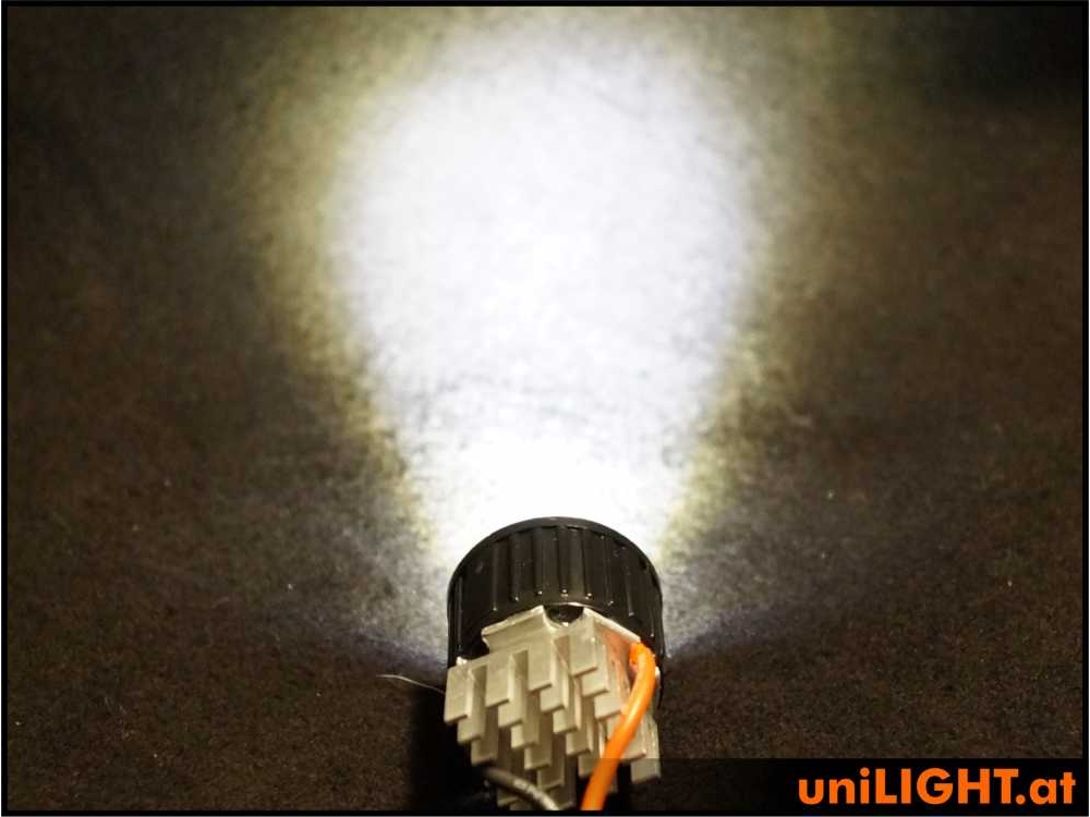 uniLIGHT 22mm ECO-Scheinwerfer mit Linse, 4W - warmweiss – Bild 2