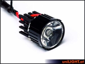 uniLIGHT 22mm ECO-Scheinwerfer mit Linse, 8W, T-FUSE - warmweiss