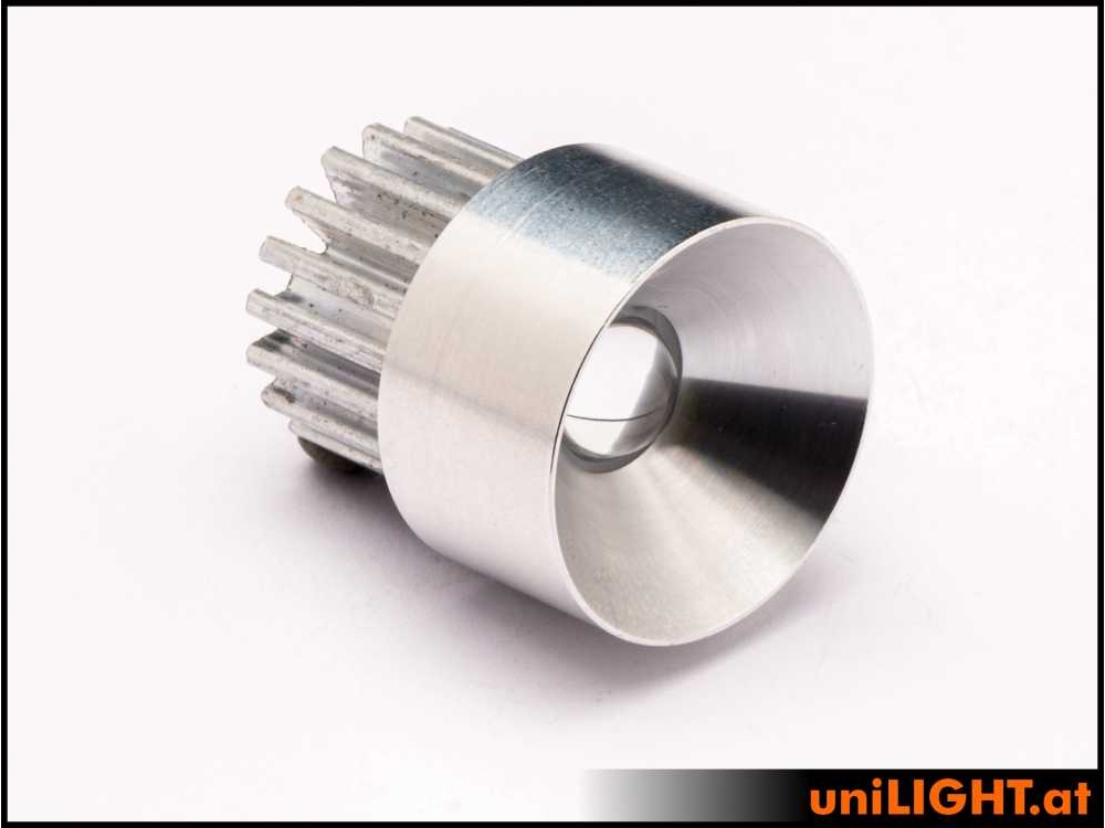 uniLIGHT 25mm Alu-Scheinwerfer, 6Wx2 - warmweiss - 45°