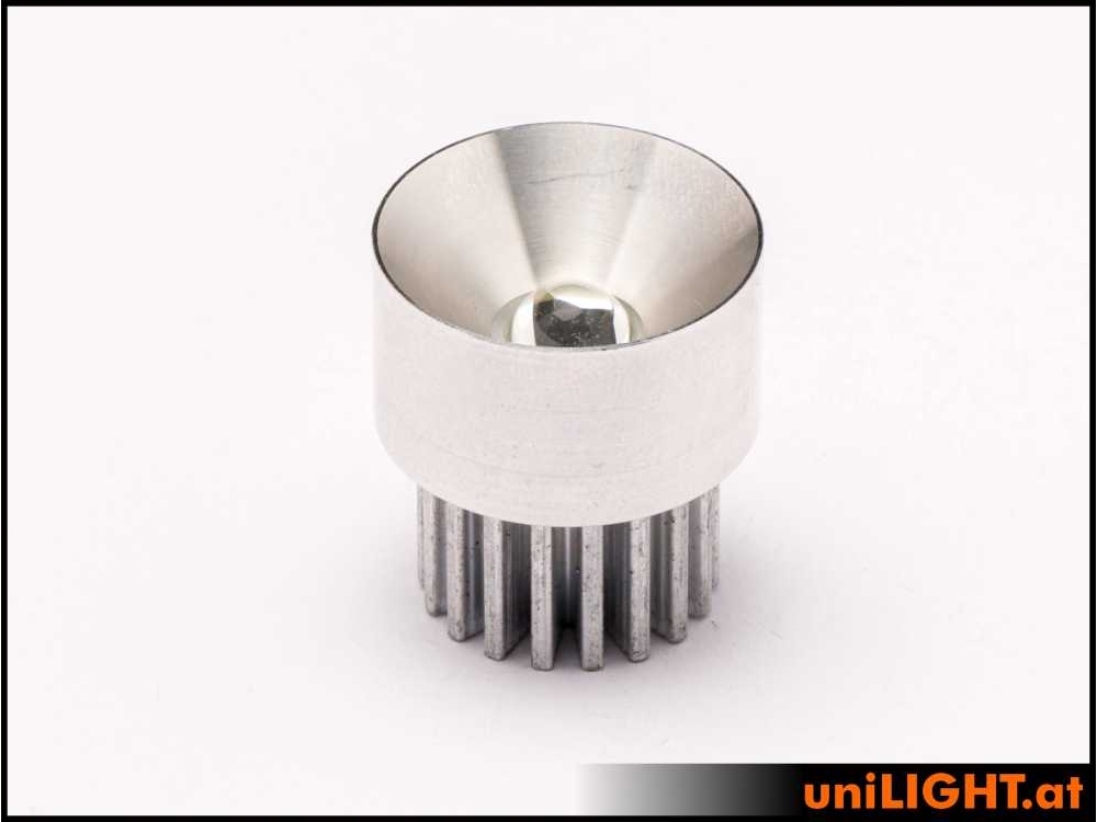 uniLIGHT 25mm Alu-Scheinwerfer, 6Wx2 - warmweiss - 45° – Bild 2