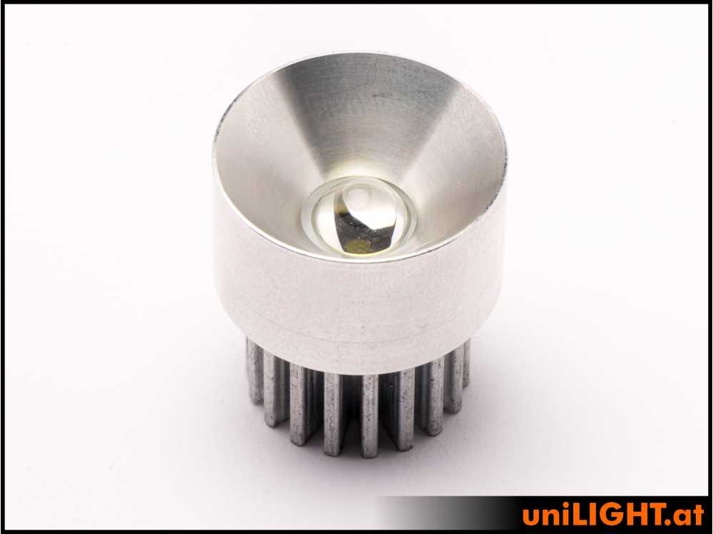 uniLIGHT 25mm Alu-Scheinwerfer, 6Wx2 - warmweiss - 45° – Bild 3
