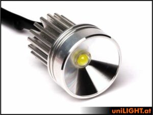 uniLIGHT 26mm Ultra-Power-Scheinwerfer, 8Wx2, T-FUSE - weiss